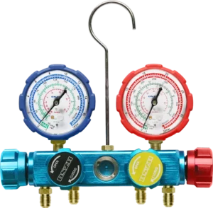 Manometerset / Manifold 4-weg WK-436G-R22