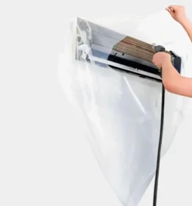 Transparante hoes voor het reinigen van een airco